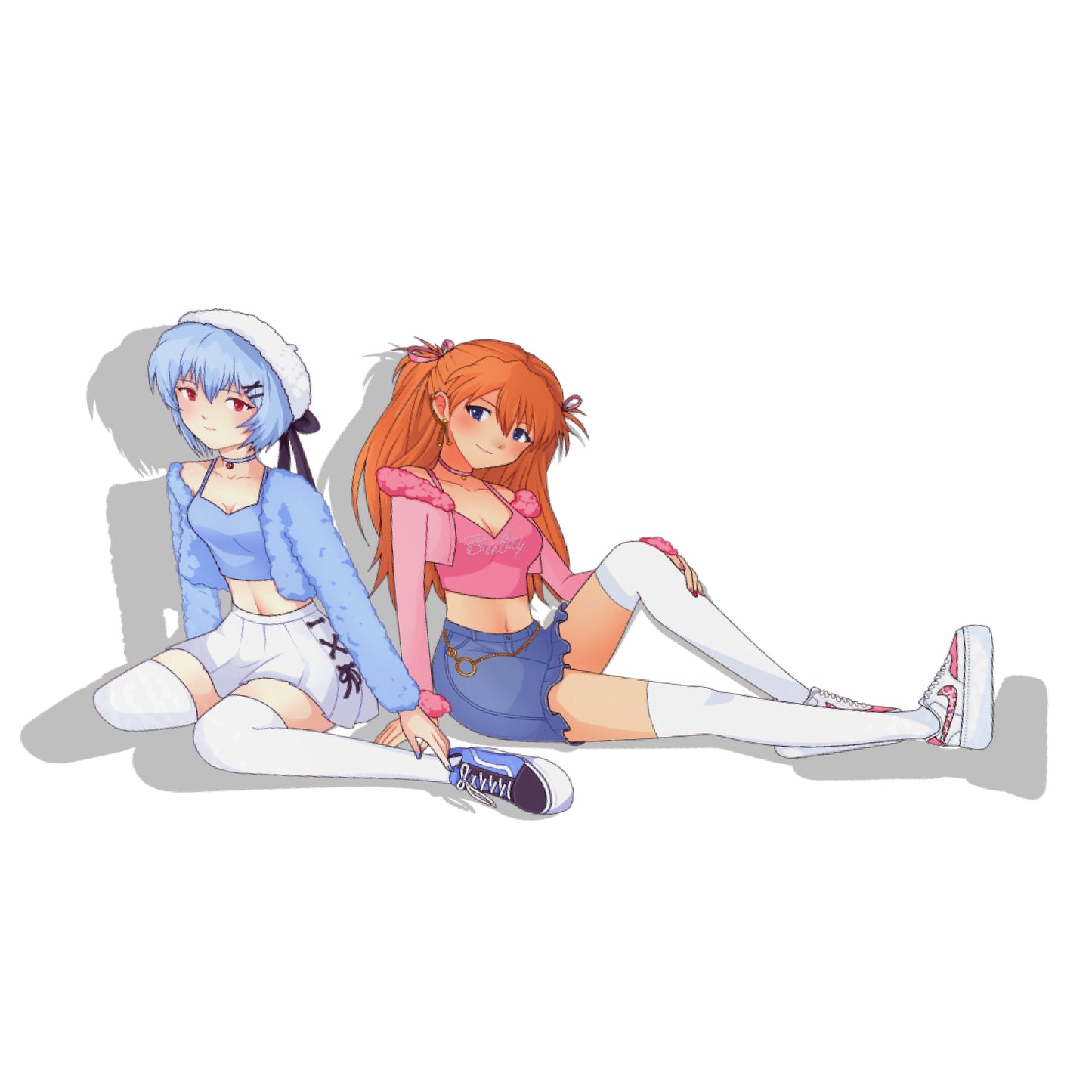 Soft Girls Asuka and Rei