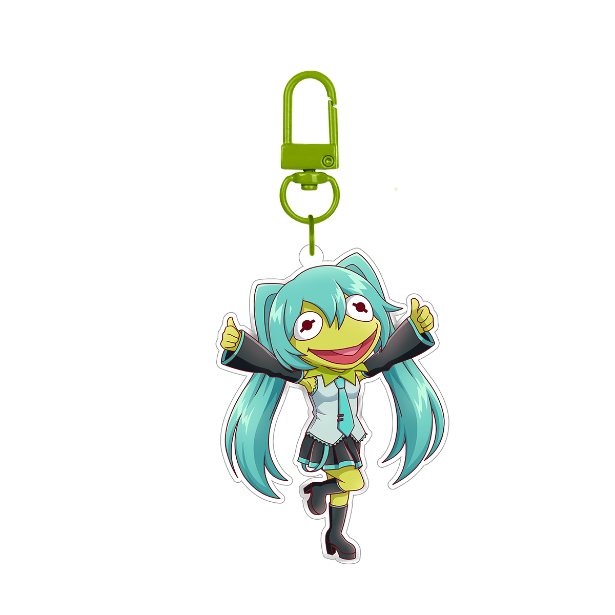 Miku Frog Keychain
